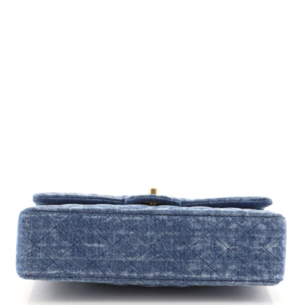 Blue Quilted Shoulder Bag - Picture 4 of 6